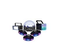 Pack 6 jeux de lumière LED - PARTY SOUND & LIGHT - Pack 6 - Stroboscope & Dôme ASTRO - Derby & OVNI - 100% LED