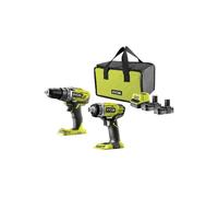 Pack de machines 18V Ryobi R18DDID-220S perceuse visseuse et visseuse à chocs