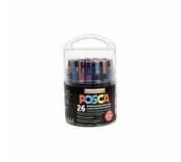 POSCA Marqueur à pigments "Pack XL Festif" 26 pièces assorties résistant à l'eau