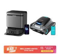 Pack de nettoyage pour maison intelligente 2 en 1 | Robot de piscine Aiper Scuba S1 + aspirateur robot laveur Eureka J15 Pro Ultra, contrôle par application, autonomie de 270 min pour nettoyeur de pis