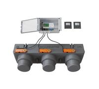Pack de régulation BAILLZONING à 2 zones thermostats Anthracites