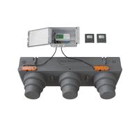 Pack de régulation BAILLZONING à 2 zones thermostats Anthracites