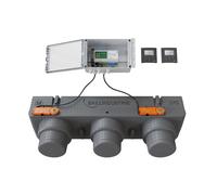 Pack de régulation BAILLZONING à 2 zones thermostats Anthracites