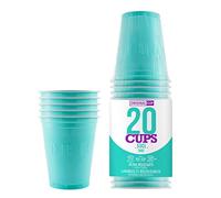 Pack de x20 Original Turquoise Cups Officiels | Gobelets Américains 53cl Turquoises | Beer Pong Qualité Premium | Gobelets Plastique Réutilisables | Lavables Main ou Lave-Vaisselle | OriginalCup®