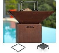 Pack Decouverte Brasero Auvergnat Corten Normal Carre 62 Simple Cuve