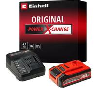 Pack Démarrage Batterie Einhell Plus 18V 4.0Ah PXC chargeur rapide 3A