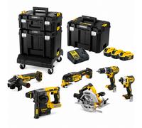 Pack DEWALT DCK685P3T XR 18V Brushless 6 Outils + 3 Batteries 5Ah TSTAK
