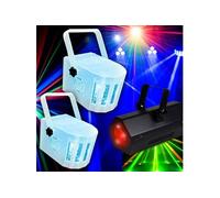 PACK DJ Light EFFET 56 LEDS RVAB JEUX DE LUMIERE LED + 2 DERBY RGBW + 1 GOBO FLOWER