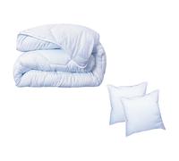 Pack DODO couette 240 x 260 cm + 2 oreillers 60 x 60 cm - Protection Totale anti acariens - ANGE GARDIEN