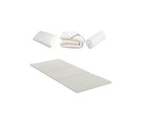- Pack DOUCE NUIT Surmatelas + Protège matelas + Couette + Oreiller 90x190 cm