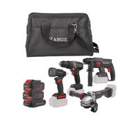 Pack d'outils - HANGER - KT40C5 - 18V Brushless - 4 outils (DD18-60, HX18-22, GX18-8, LI18-400) - 2x5Ah+1x2Ah