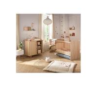 Sauthon Chambre bébé duo Sam Golden Oak – Lit 120 x 60 cm et table à langer