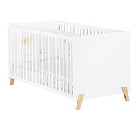 Pack duo Joy naturel lit bébé évolutif et commode à langer