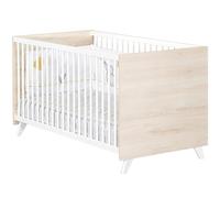 Pack duo Scandi naturel lit bébé évolutif et commode à langer