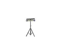 Ibiza - DJLIGHT60 - Support de lumière avec 2 projecteurs PAR RVBB & 2 projecteurs MOON FOWER RVBBA - Pack LED 4-en-1