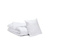 Pack Économique Couette Tempérée 140x200 cm + 1 Oreiller Moelleux 60x60 cm - Pour lit 1 personne - BLEU CALIN