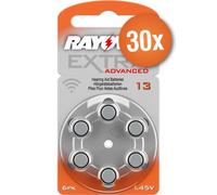 Pack économique piles pour appareils auditifs Rayovac - Type 13 (orange) - 30 x 6 pièces + testeur de piles gratuit