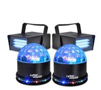 Pack EFFET FIESTA 2 SUNMAGIC + 2 LED STROBE BLANC