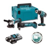 Pack Electricien DDF453 + DTM51 + DGA452 (2x5.0Ah) en MAKPAC - MAKITA