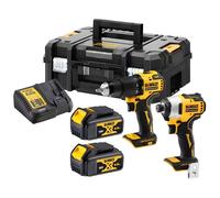 DeWalt Perceuse combinée et visseuse à percussion Twinpack DCK2062M2T