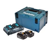 Pack Énergie 18V 4 Ah (2 batteries + 1 chargeur double) en coffret MAKITA
