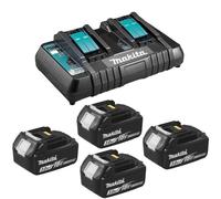 Makita Pack énergie 18V Li‑Ion LXT (4x3,0 Ah) – 197720-6 – Chargeur double en Makpac
