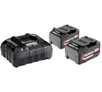 Pack 2 Batteries 18 volts + chargeur rapide - METABO - 685050000