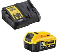 Pack énergie 18V XR Li-Ion (1x 5.0 ah) avec chargeur rapide - DEWALT DCB184_DCB115
