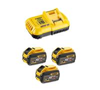 Pack énergie 54V/18V Flexvolt (3x9,0 Ah) + chargeur rapide DEWALT DCB118X3