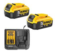 Pack ÉNERGIE DEWALT 2 Batteries 5,0 Ah 18V DCB184-XJ et un chargeur DCB1104-QW