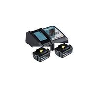 Pack énergie Liion 2 batteries BL1850B 5 Ah chargeur DC18RC 12 V