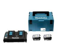 Pack Énergie MAKITA 18V Li-Ion + 2 batteries 18V 4.0Ah + 1 chargeur double avec coffret MAKPAC - 197504-2