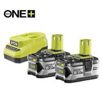 Pack énergie RYOBI RC18120A-250 chargeur Rapide 18V 2A + 2 Batteries Lithium+ 5Ah ONE+™