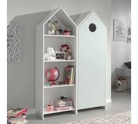 CASAMI Set 2 pcs. composé de : Armoire à étagères, armoire à 1 porte avec façade en menthe