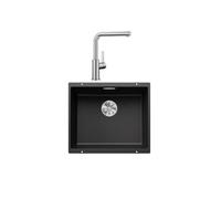 Pack évier + mitigeur massif inox brossé et silgranit - Blanco - 528441 -