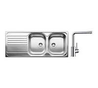 Pack évier + mitigeur inox - 520255 - Tipo 8 S - BLANCO