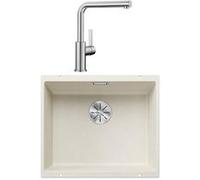 Pack évier + mitigeur silgranit Blanco 528443 Soft white