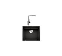 Pack évier noir + mitigeur inox brossé - Blanco - 528440 -