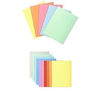 Pack Exacompta - A/Paquet de 250 sous-chemises SUPER certifiées PEFC, couleurs pastel assorties + B/Paquet de 100 chemises semi-rigides SUPER certifiées PEFC, couleurs pastel assorties