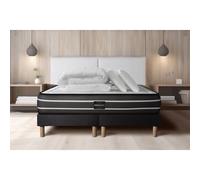 Pack Exclusive 160 x 200 cm double sommier noir