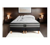 Pack Exclusive 180 x 200 cm double sommier noir
