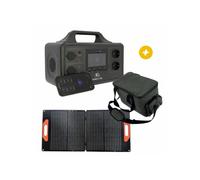 Pack Eza Power station E1200 + sacoche de transport + panneau solaire valise