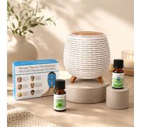 Pack fraîcheur anti-chaleur : diffuseur lina, masque gel & huiles essentielles