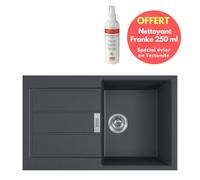 Pack Franke Sirius Evier de cuisine noir en Tectonite® à encastrer + Nettoyant Franke spécial évier en Tectonite OFFERT