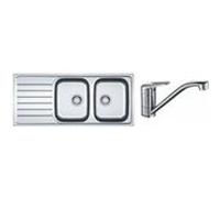 Pack franke spark skx/skl621 + mitigeur novara plus à bec - coloris : inox dekor Inox Dekor G