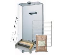 Pack Fumoir Peetz Acier Aluminé porte amovible - H 75 cm + Accessoires