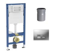 Pack Geberit DuoFix 100 + Plaque de Commande Delta 50 Chrome (SETUP100-PRO4)