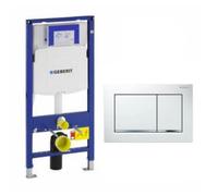 Pack Geberit DuoFix 320 + Plaque de Commande Sigma 30 Blanc Chrome Brillant (SETUP320-PRO7)