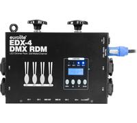 Pack gradateur LED EUROLITE EDX-4 DMX RDM - Gradateur d'éclairage