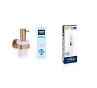 Pack GROHE Start Distributeur de Savon Bronze Brossé Warm Sunset avec Colle QuickFix A1, Installation Facile, Temps de durcissement 24 Heures, 41195DL0 + 41127000